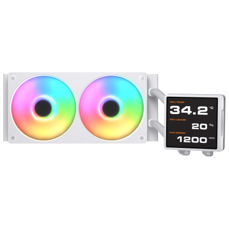 Refrigeración Líquida Poseidón Vistek PRO ARGB 240 Blanco