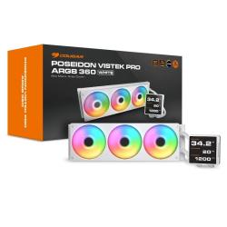 Cougar Ref. Liq Poseidon Vistek Pro ARGB 360 White