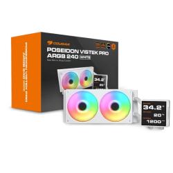 Cougar Ref. Liq Poseidon Vistek Pro ARGB 240 White