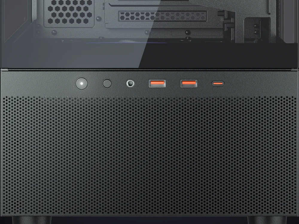 Puertos frontales de la caja COUGAR CFV220 RGB