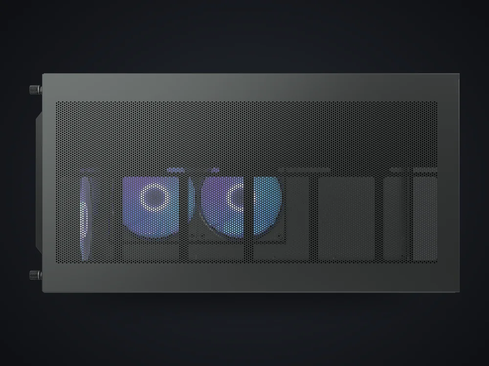 Caja COUGAR CFV220 RGB negra vista desde arriba