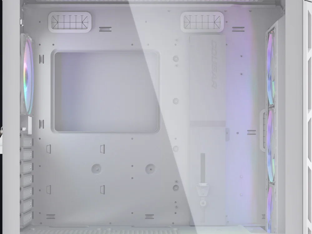 Interior de la caja COUGAR Duoface PRO RGB blanca