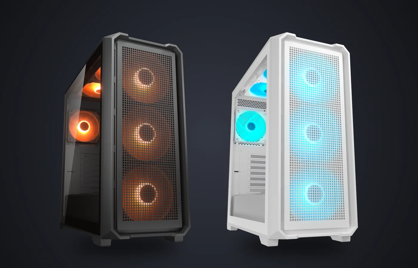 Cajas PC COUGAR MX600 Air Pro en negro y en blanco