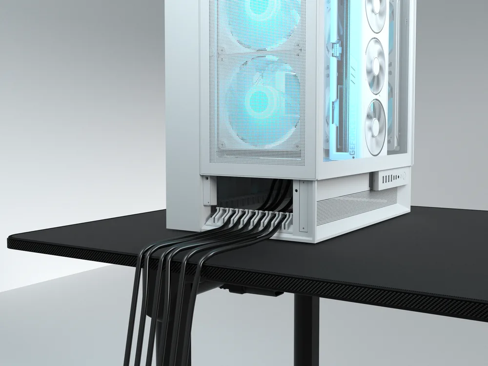 Salida de cables por la parte inferior de la caja OmnyX