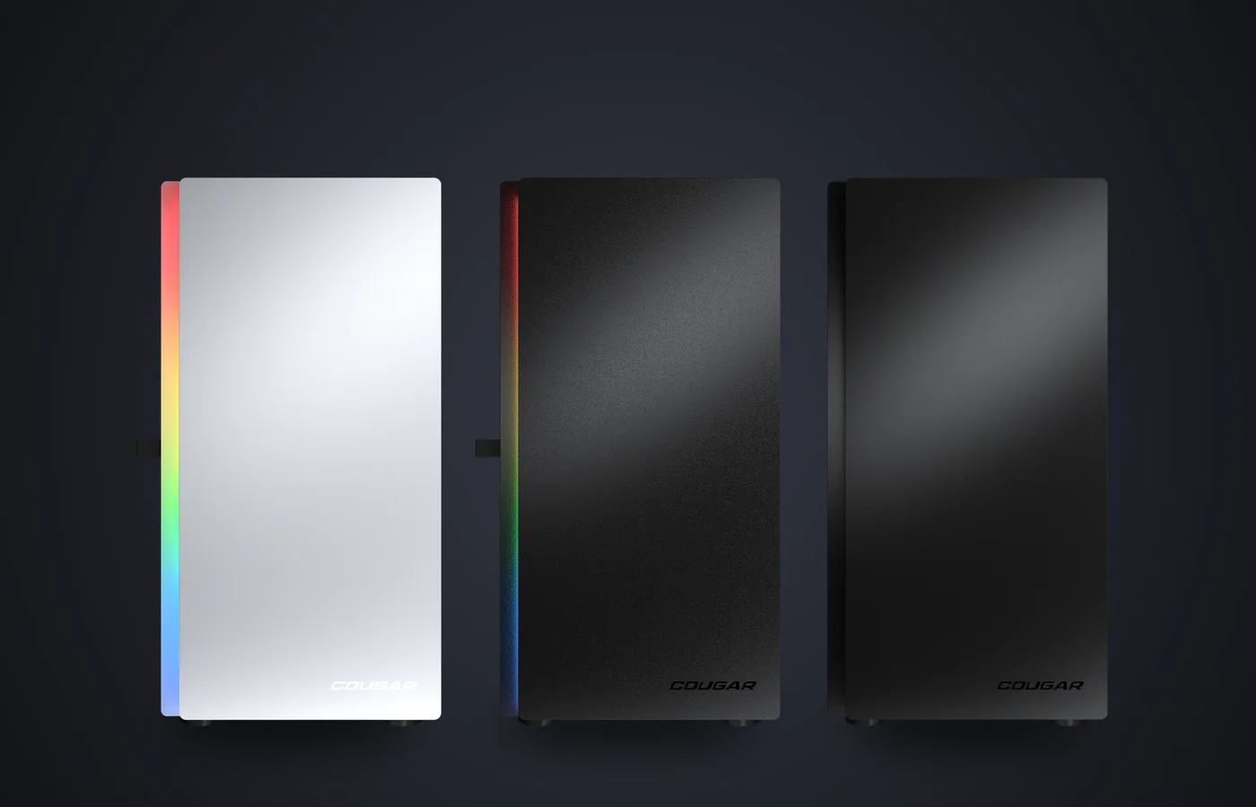 Cajas PC COUGAR Purity RGB Blanco, Purity RGB y PURITY, de frente
