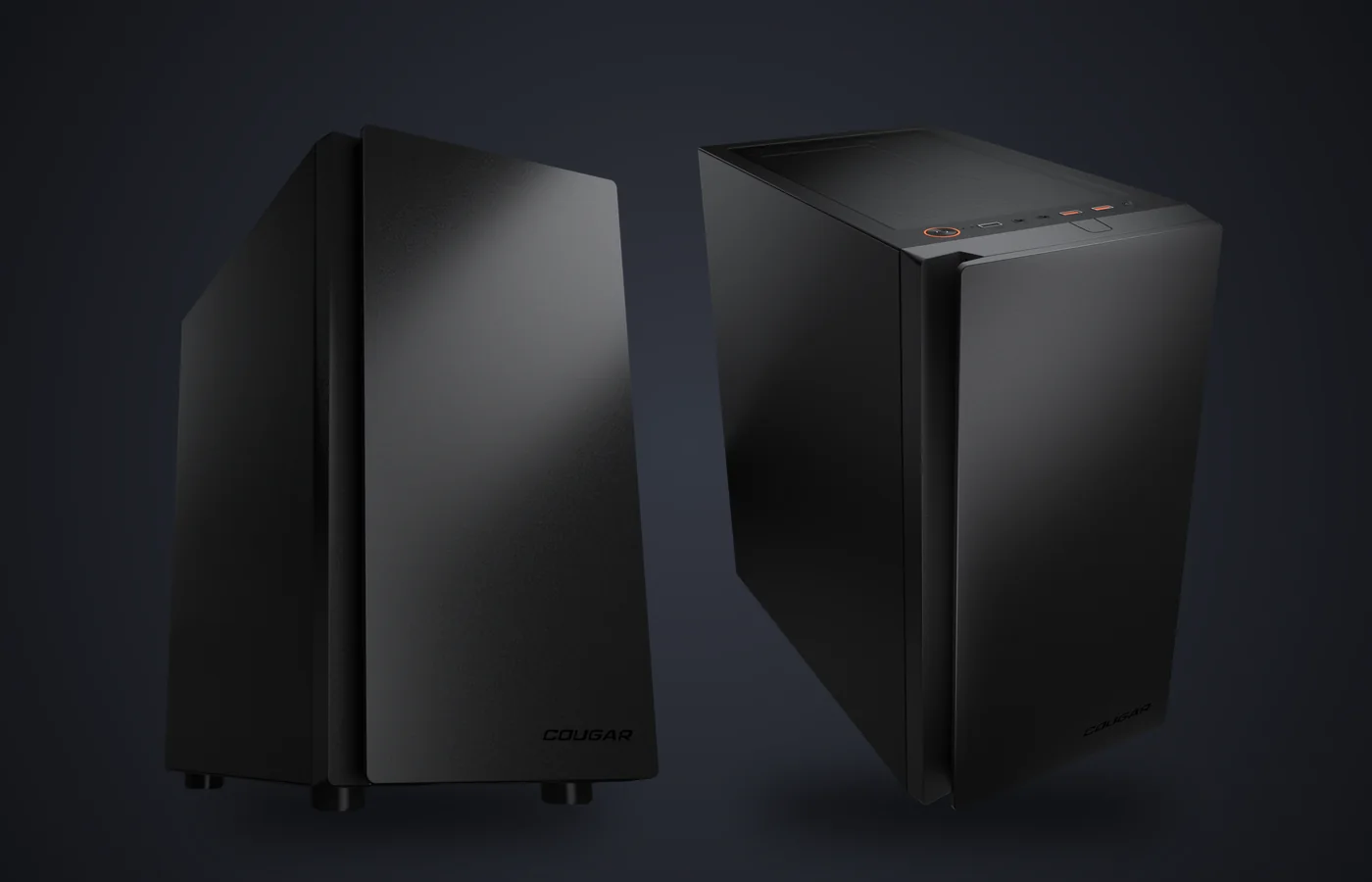 Caja PC COUGAR PURITY negra, sin iluminación