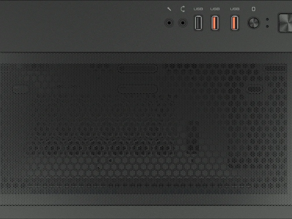 Panel de conexiones de la caja COUGAR Uniface Mini