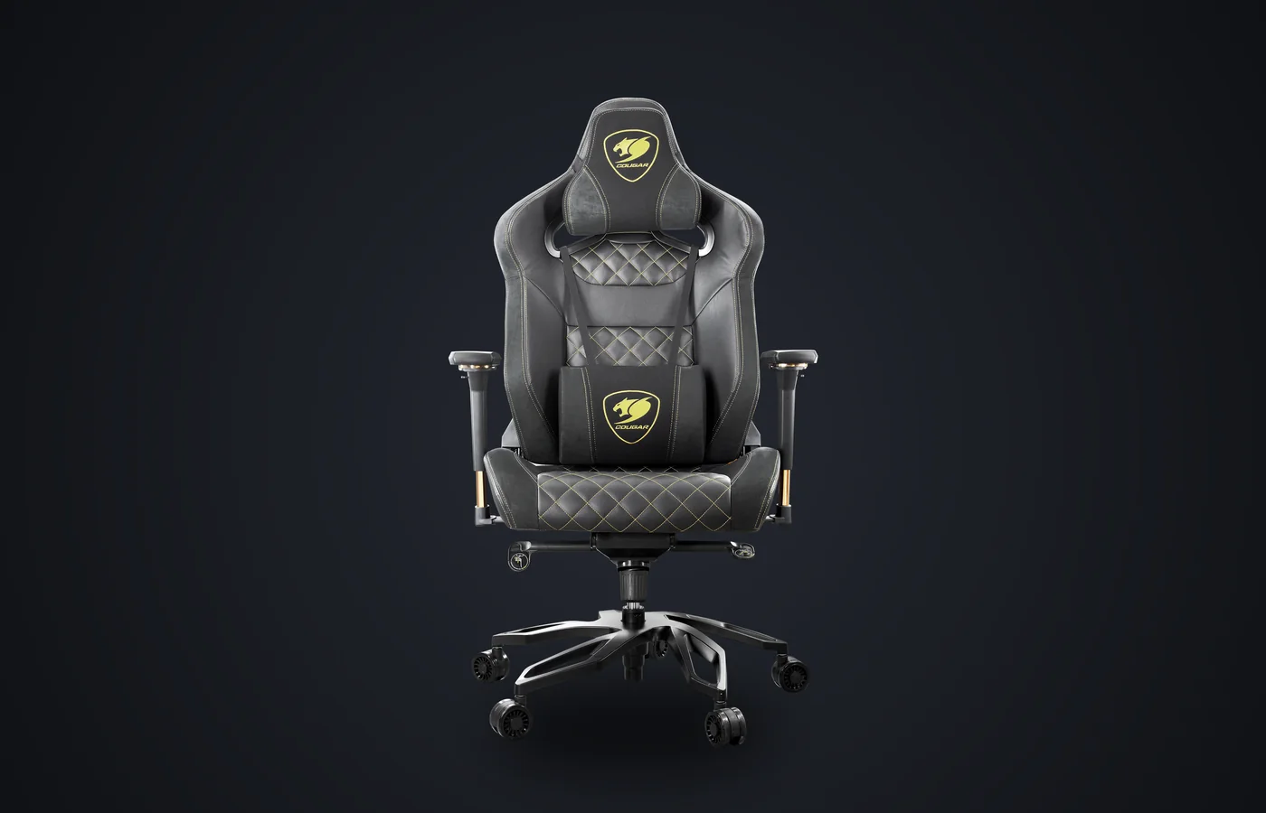 Silla COUGAR Titan PRO V2 Dorado F de frente