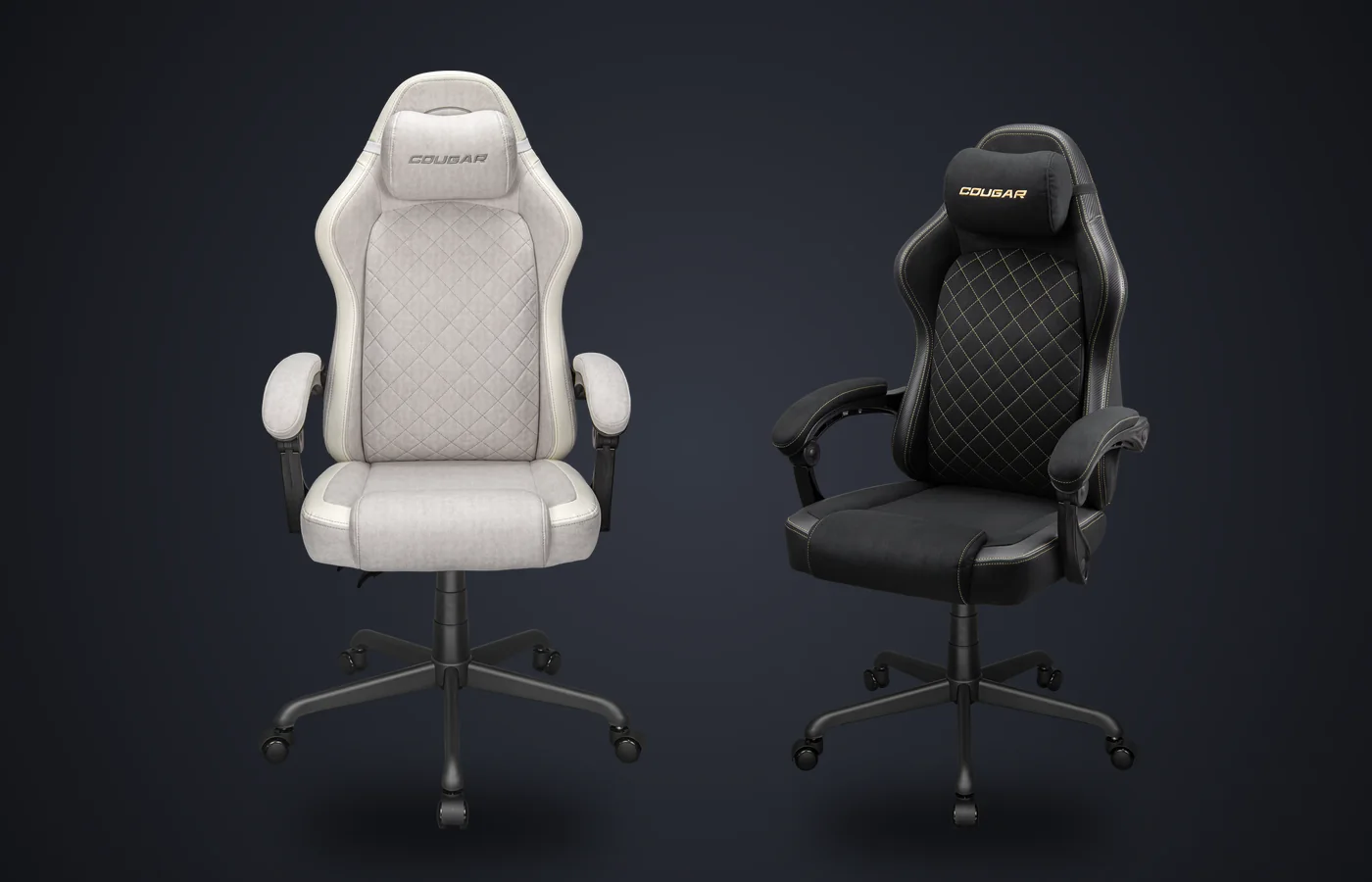 Sillas gaming COUGAR Fusion EX en gris y en dorado