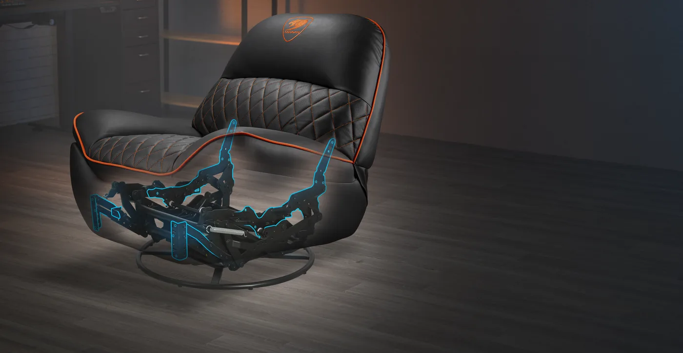 Mecanismo de la base TriMotion del sillón COUGAR Overlord
