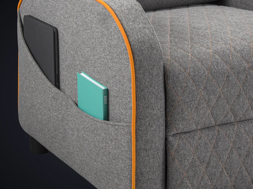 Bolsillo lateral del sillón COUGAR Ranger ONE gris