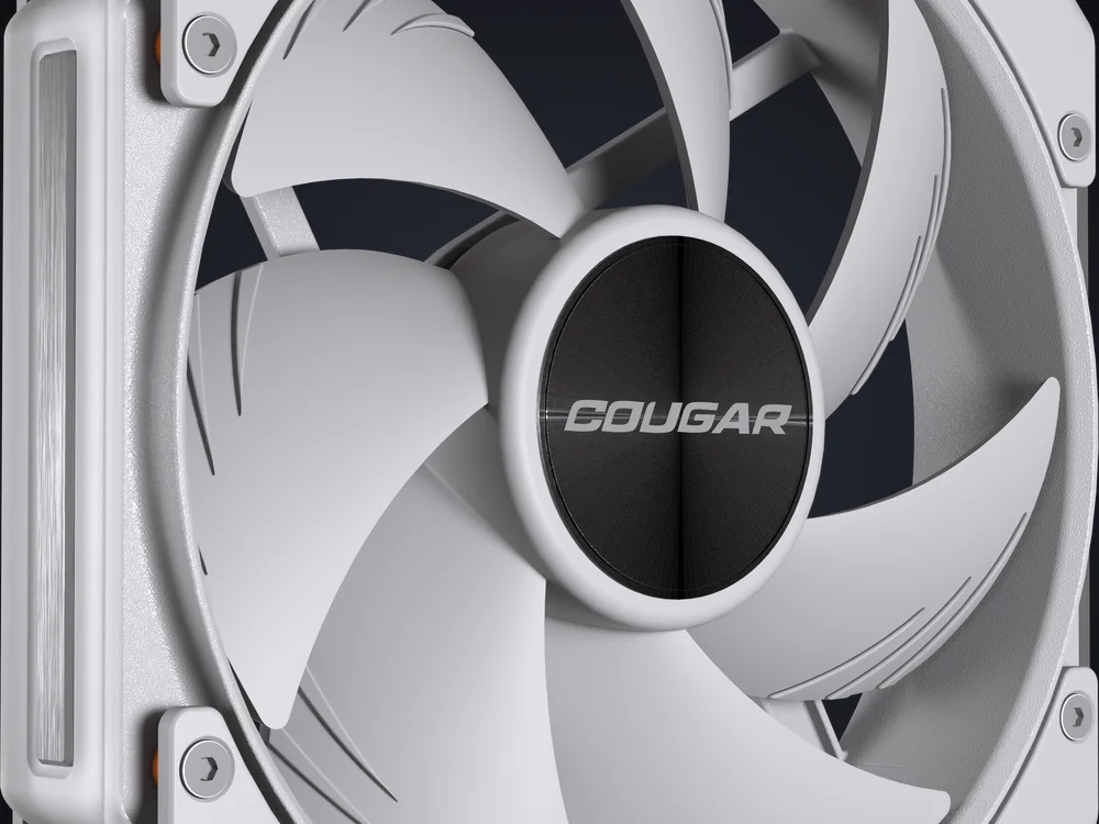 Aspas del ventilador COUGAR Apolar 120 ARGB blanco con la luz apagada