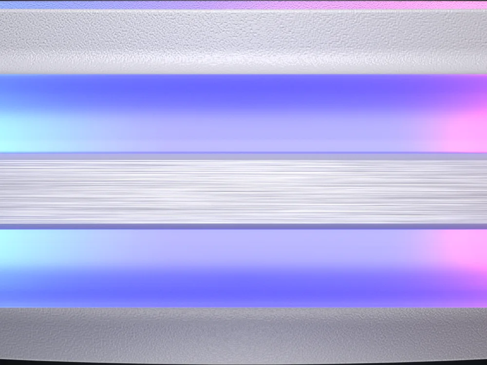 Barra de luz perimetral del ventilador COUGAR Apolar 120 ARGB vista de canto